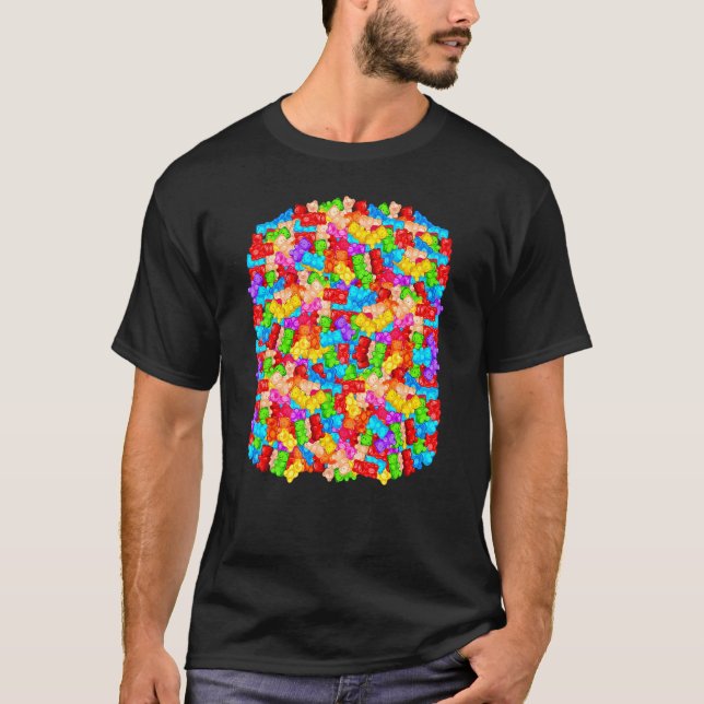 T-shirt Bonbons à la peluche de l'ours (Devant)