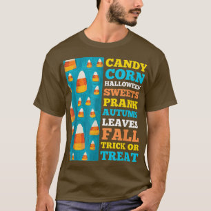 T-shirt Bonbons, Bonbons d'Halloween, Bonbons d'Automne, C