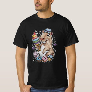 T-shirt bonbons capybara beignets cupcakes bonbons
