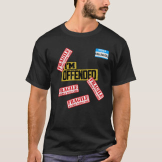 T-shirt Bonbons millénaires Drôle Je suis offensé Fragile 