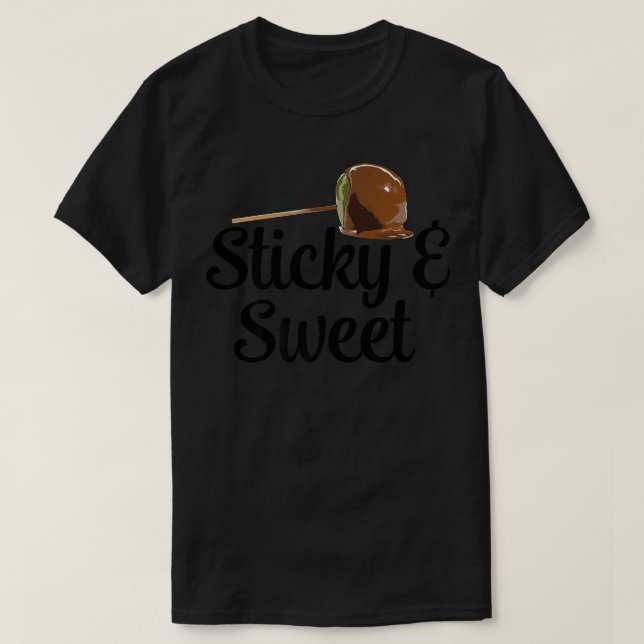 T-shirt Bonbons Pomme Sticky & Sweet Candy Dessert Femmes  (Design devant)