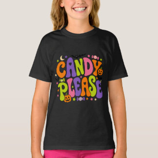 T-shirt Bonbons S'il Vous Plaît Mignon Rétro Kawaii Enfant