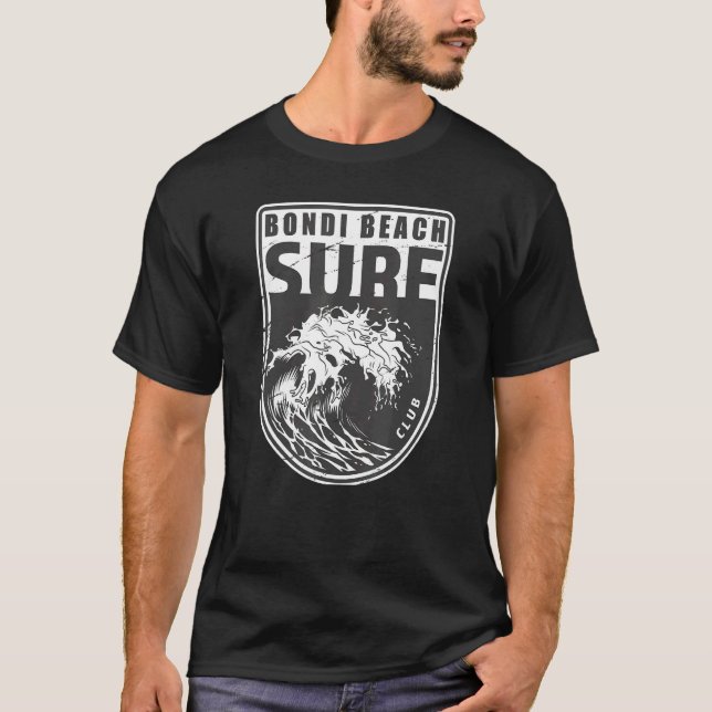 T-shirt Bondi Beach Sydney Australie Surf Club Emblem (Devant)