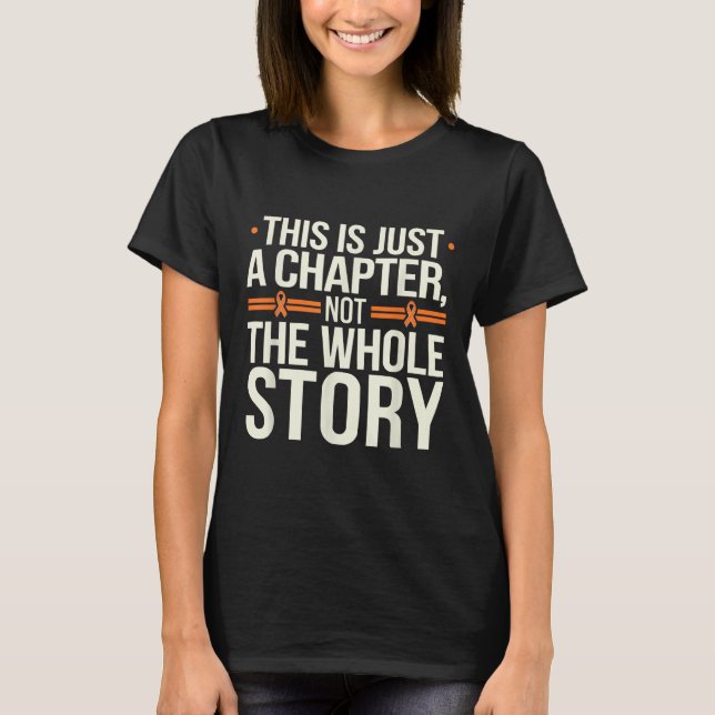 T-shirt Bone Marrow Orange Ribbon Acute Myeloid Leukemia A (Devant)