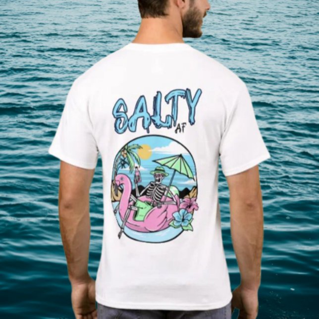 T-shirt Bones de plage par Salty AF (Créateur téléchargé)