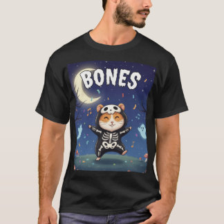 T-shirt Bones – Skeleton Hamster Halloween Party Shirt