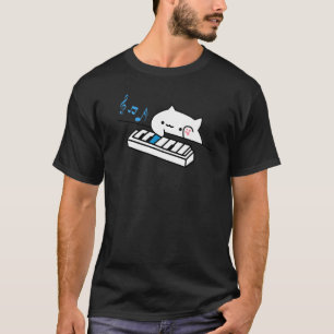 T-shirt Bongo Cat Joue Piano