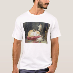 T-shirt Bonheur de coin du feu (huile sur le panneau)