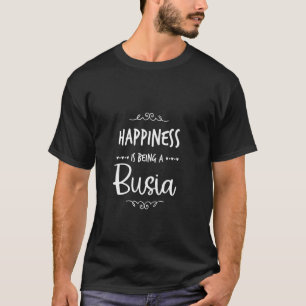 T-shirt Bonheur d'être une grand-mère polonaise Busia