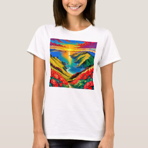 T-shirt Bonheur du coucher de soleil