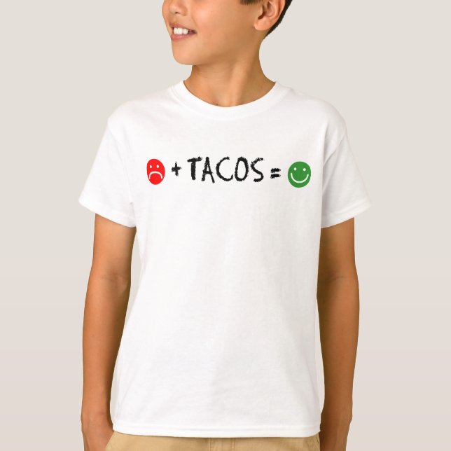 T-shirt Bonheur plus d'égaux de tacos (Devant)