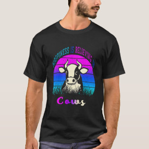 T-shirt Bonheur Rétro Vintage Croire à la célébrité des v