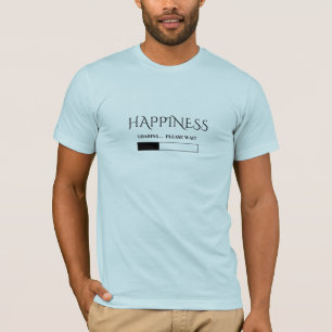 T-shirt Bonheur - Typographie minimaliste Unisex Positive
