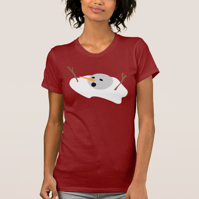 T-shirt Bonhomme de neige de fonte (Devant)