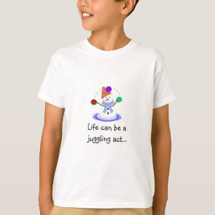 T-shirt Bonhomme de neige jongleur avec citation