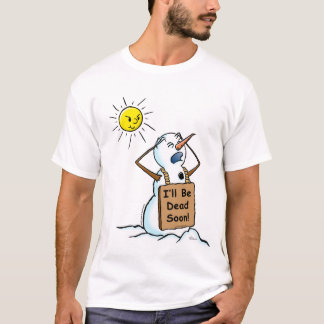 T-shirt bonhomme de neige mort