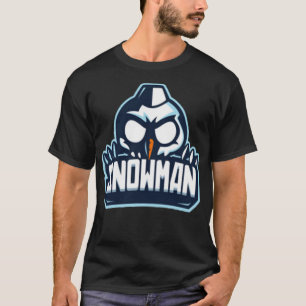 T-shirt bonhomme de neige sombre