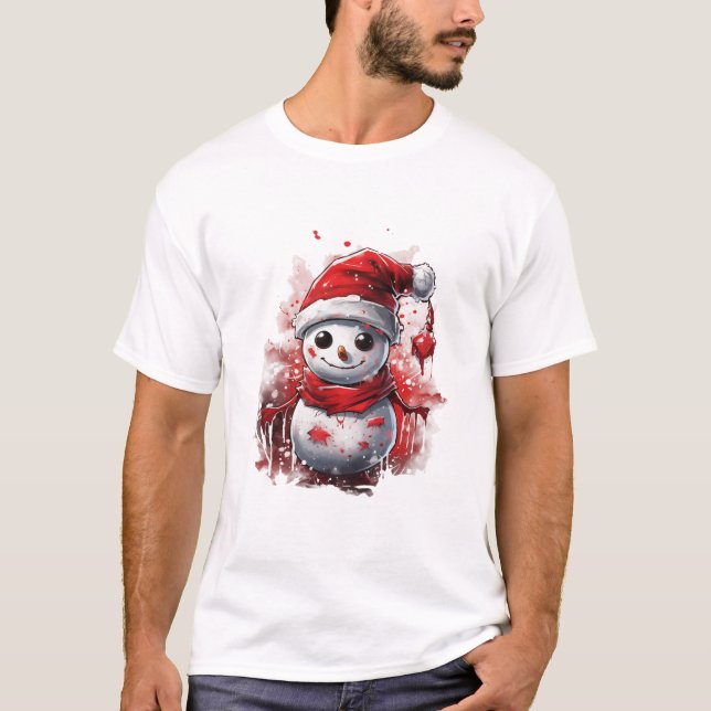 T-shirt bonhomme de Noël (Devant)