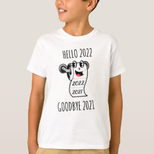 T-shirt Bonjour 2022 Goodbye 2021 papier toilette