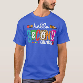 T-shirt Bonjour 2e année Équipe Leopard de 2e année Retour