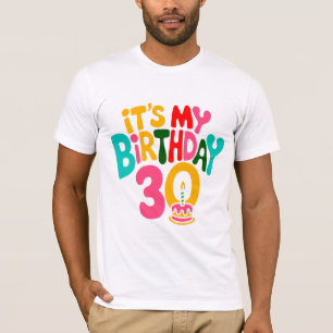 T-shirt Bonjour 30 ! Fêtons-nous !