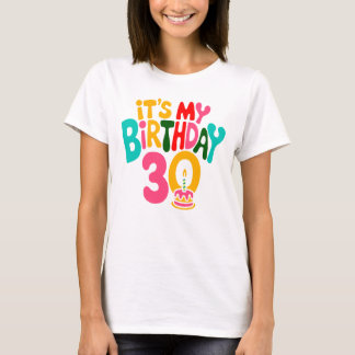T-shirt Bonjour 30 ! Fêtons-nous !
