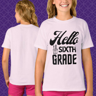 T-shirt Bonjour 6e année, 6e année