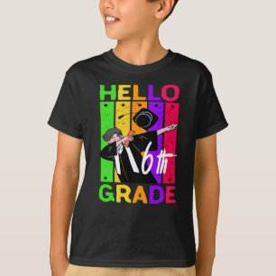 T-shirt Bonjour 6e année Retour à l'école Bonjour 6e année