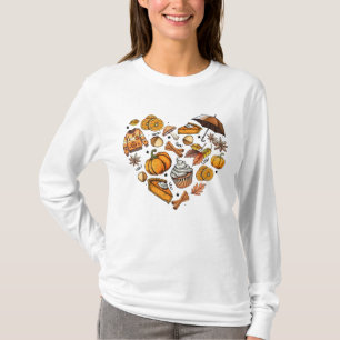 T-shirt Bonjour Automne Feuilles De L'Automne Cosy Automne