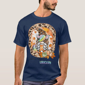 T-shirt Bonjour Automne _Gnome Qui Ressemble À Unicorns Au