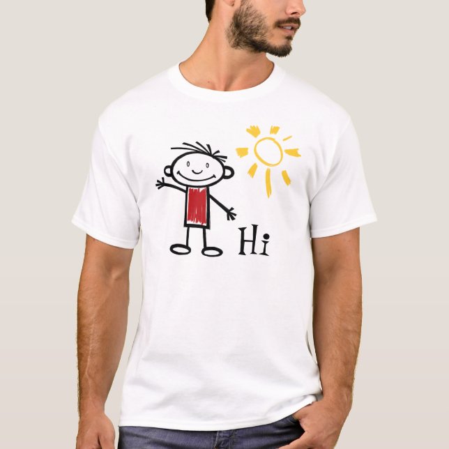 T-shirt Bonjour, bonjour, comment allez-vous? (Devant)