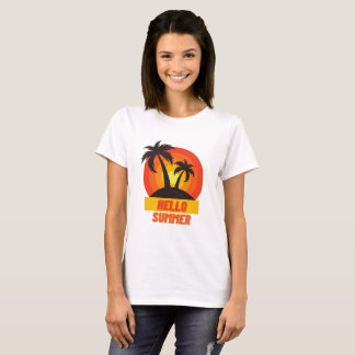 T-shirt Bonjour cadeau d'été