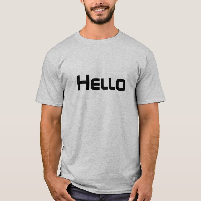 T-shirt Bonjour, Chemise au revoir (Devant)