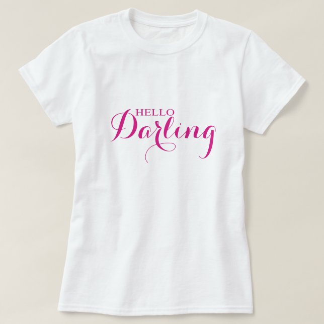 T-shirt Bonjour, chérie (Design devant)
