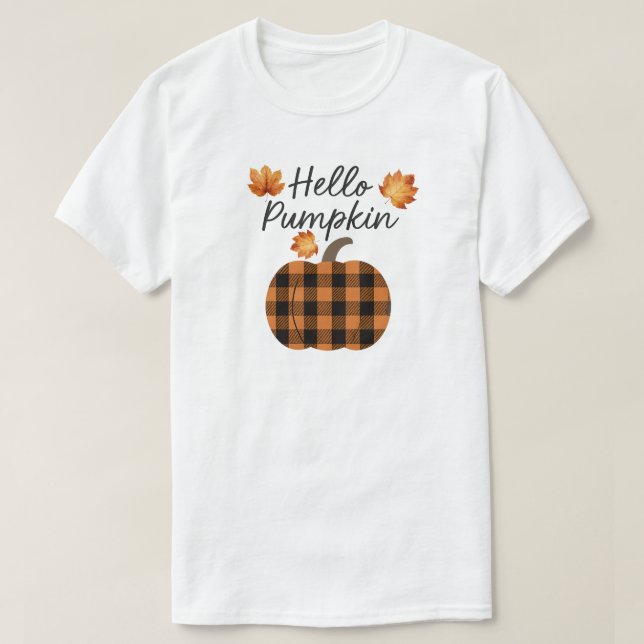 T-shirt Bonjour Citrouille (Design devant)
