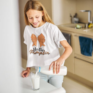 T-shirt Bonjour citrouille