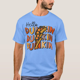 T-shirt Bonjour Citrouille Éclair Bolt Automne Automne