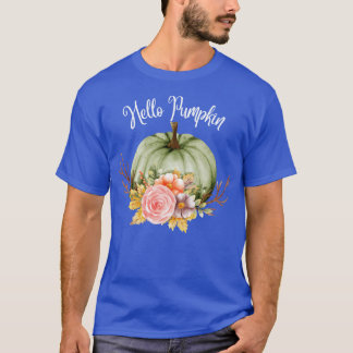 T-shirt Bonjour Citrouille Happy Fall Season Autumn Vibes