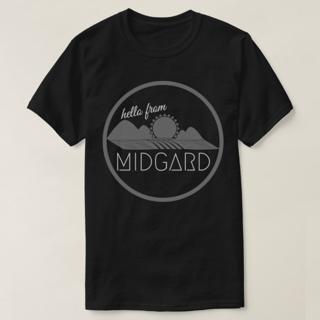 T-shirt Bonjour de Midgard lite (Design devant)
