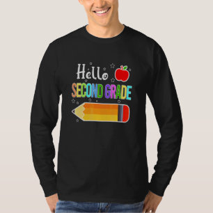 T-shirt Bonjour Deuxième Classe Équipe Retour Au Lycée Cra