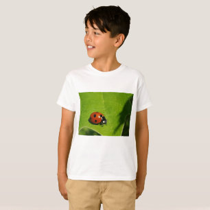 T-shirt Bonjour économies de vert de coccinelle la forêt