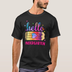 T-shirt Bonjour Enfants Vibes Enseignant Retour À L'École 