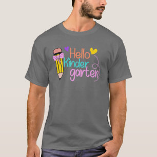 T-shirt Bonjour Enseignant Étudiant De maternelle À L'Écol