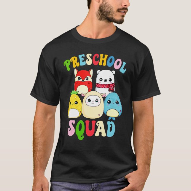 T-shirt Bonjour Enseignants préscolaires Étudiants Kinder  (Devant)