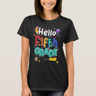 T-shirt Bonjour Équipe de 5e année Enseignant de 5e année