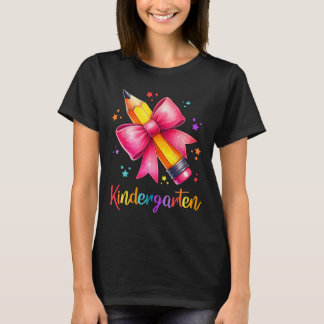 T-shirt Bonjour Équipe de Maternelle Crayon Mignon Profess