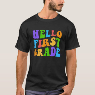 T-shirt Bonjour Équipe de première année 1ère année Retour