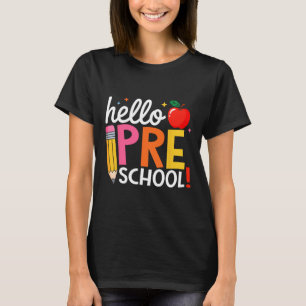 T-shirt Bonjour Équipe d'enseignants de maternelle Pré K R