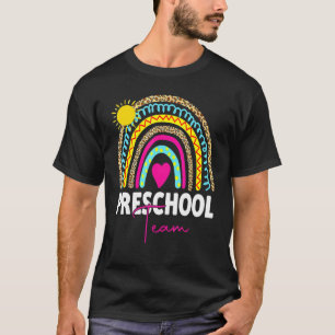 T-shirt Bonjour Équipe Préscolaire Rentrée Scolaire Enseig