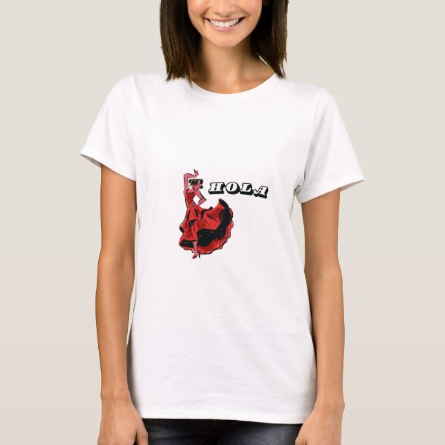 T-shirt bonjour espagne (Devant)